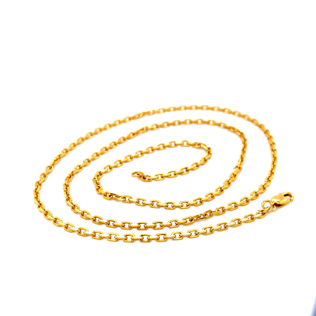 22K YG Link Chain-1pc