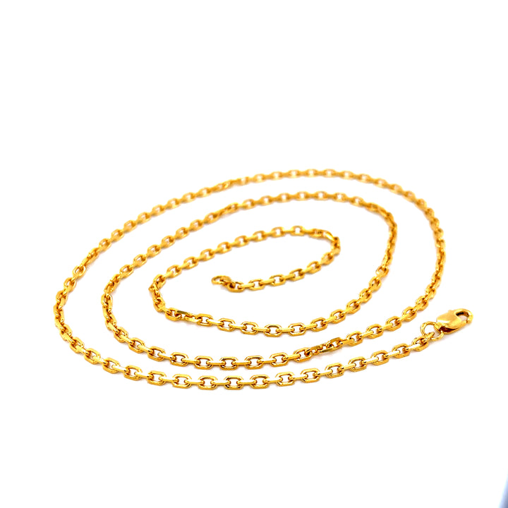 22K YG Link Chain-1pc