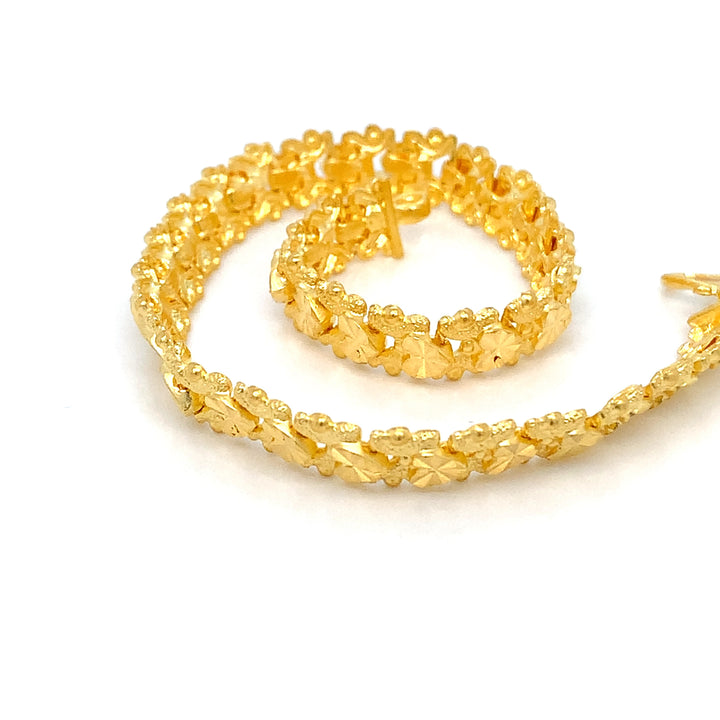 22K YG Fancy Bracelet-1pc