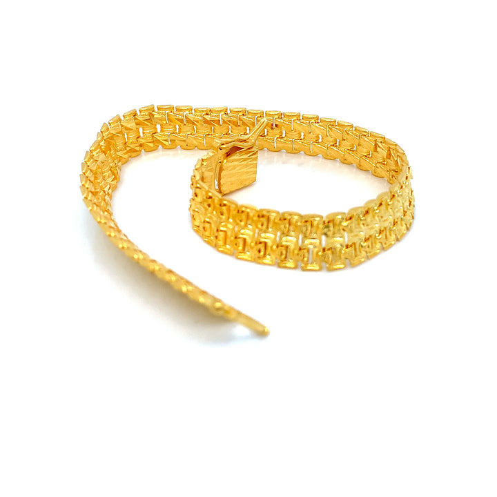 22K YG Fancy Men's Bracelet-1pc