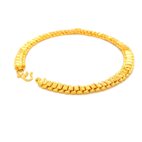 22K YG Fancy Men's Bracelet-1pc