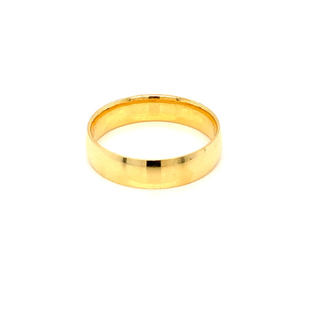 22K YG Plain Band Ring-1pc