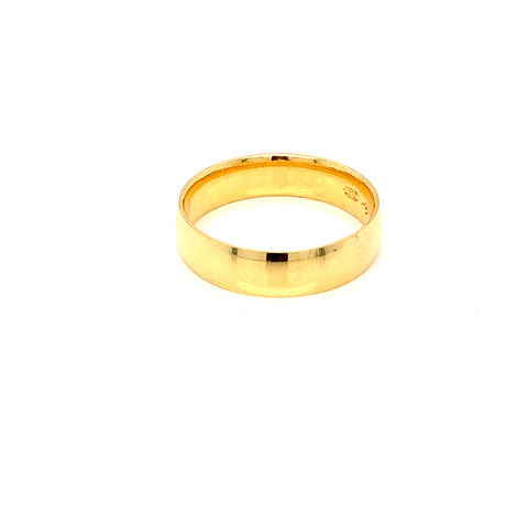 22K YG Plain Band Ring-1pc