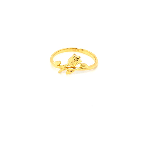 22K YG Fancy Ring-1pc