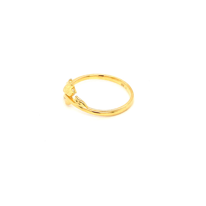 22K YG Fancy Ring-1pc