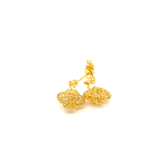 22K YG Fancy Earring-1pair