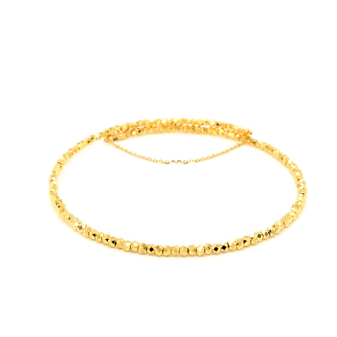 22K YG Fancy Bangle-1pc