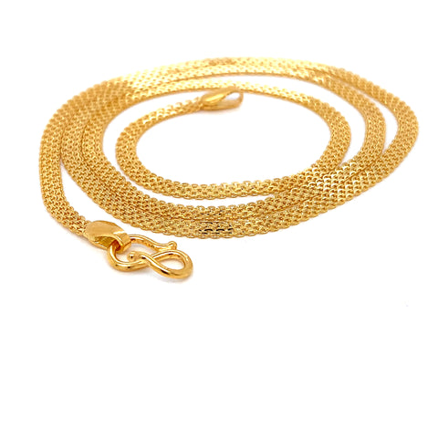 22K YG Milan Chain-1pc