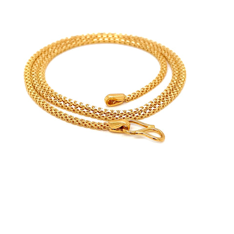 22K YG Milan Chain-1pc