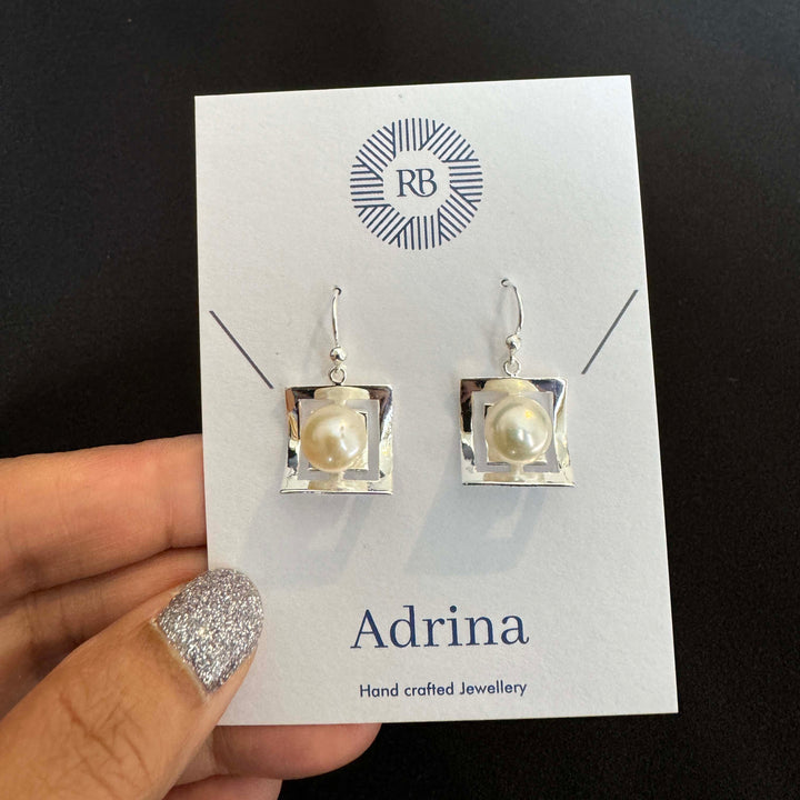 Sterling Silver with FWP Earring-1pair