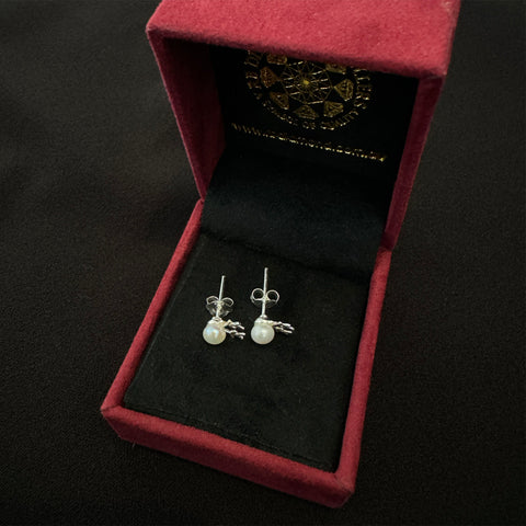 Sterling Silver with FWP Earring-1pair