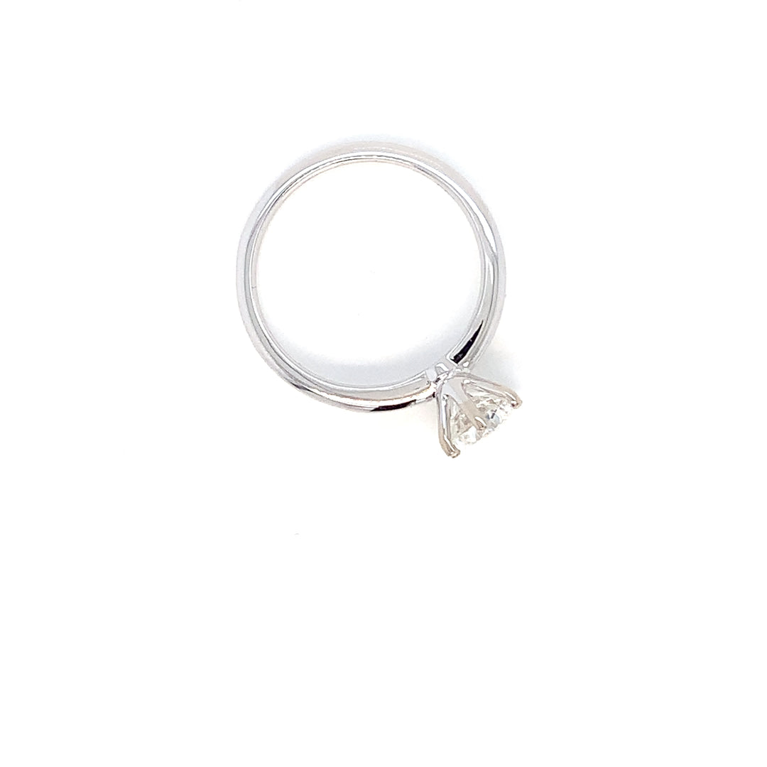 18K WG Round Shape Diamond Ring-1pc