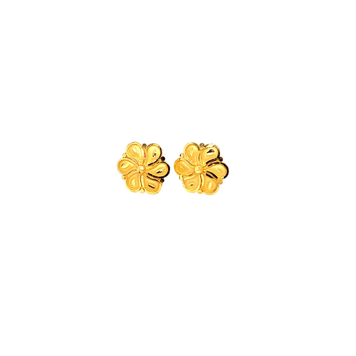 22K YG Fancy Earring-1pair