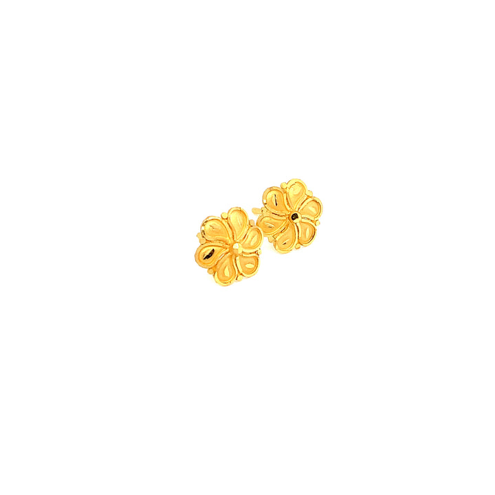 22K YG Fancy Earring-1pair