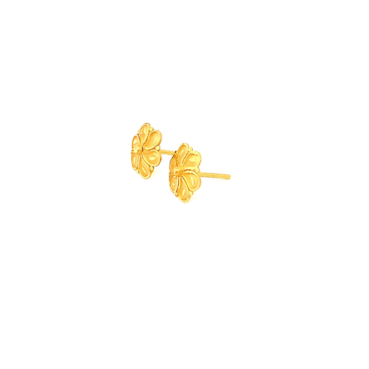 22K YG Fancy Earring-1pair