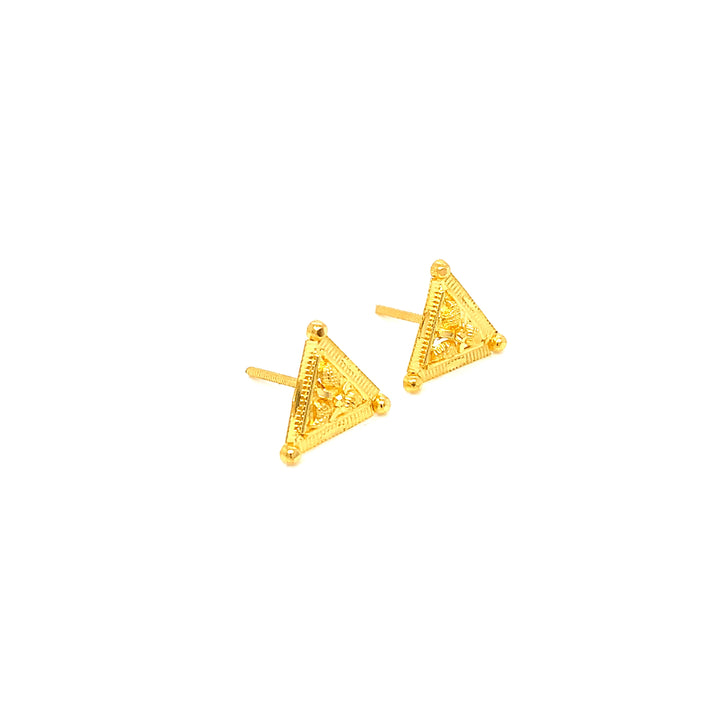 22K YG Fancy Earring-1pair