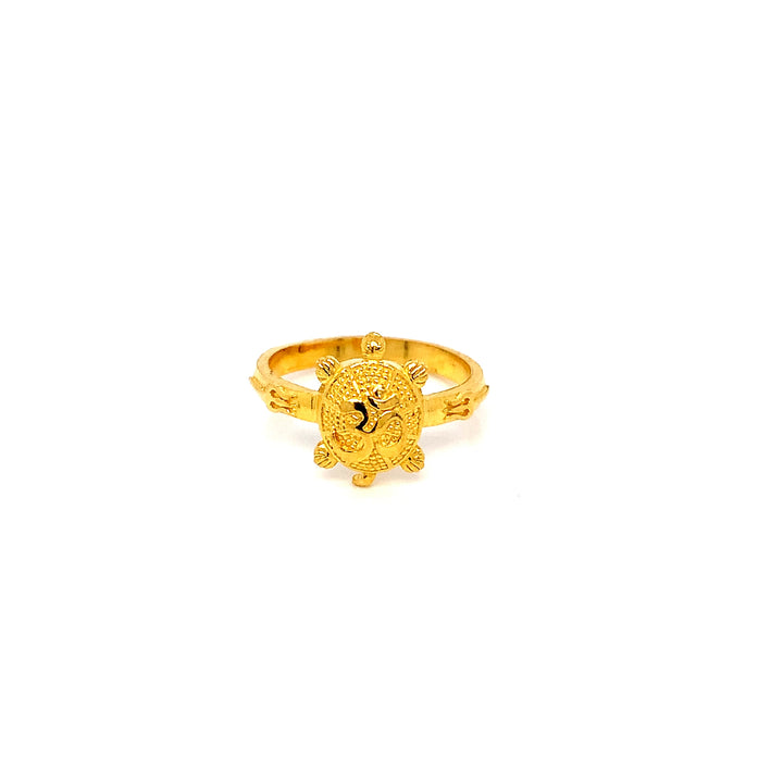22K YG Turtle Ring-1pc
