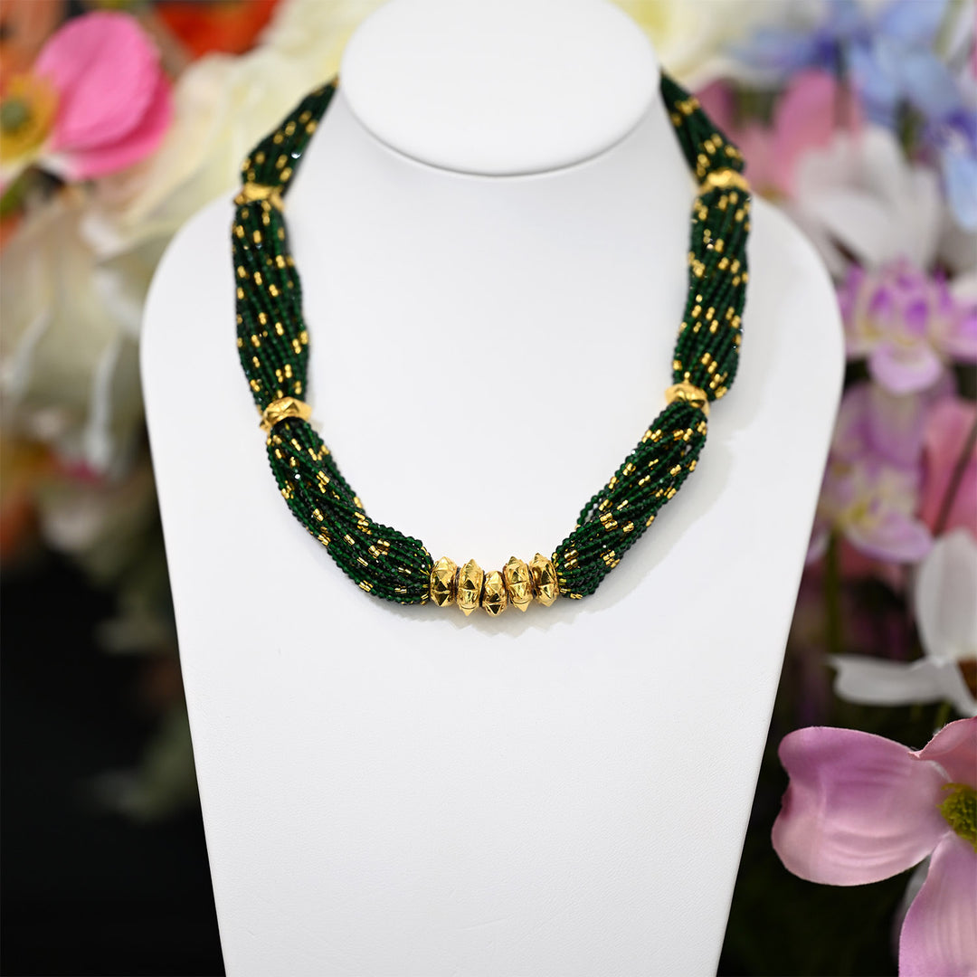 24K YG Green Pote Naugedi-1pc