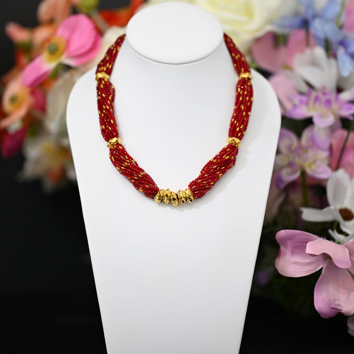 24K YG Red Pote Naugedi-1pc