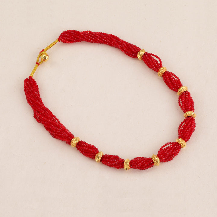 24K YG Red Pote Naugedi-1pc