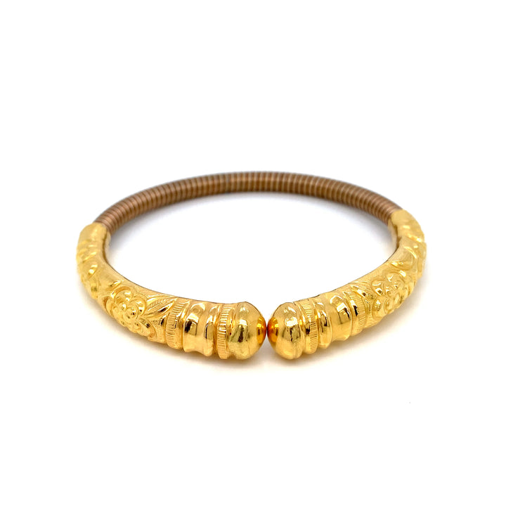 22K YG Pancharatna Bangle-1pc