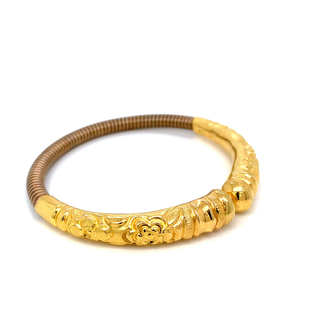 22K YG Pancharatna Bangle-1pc