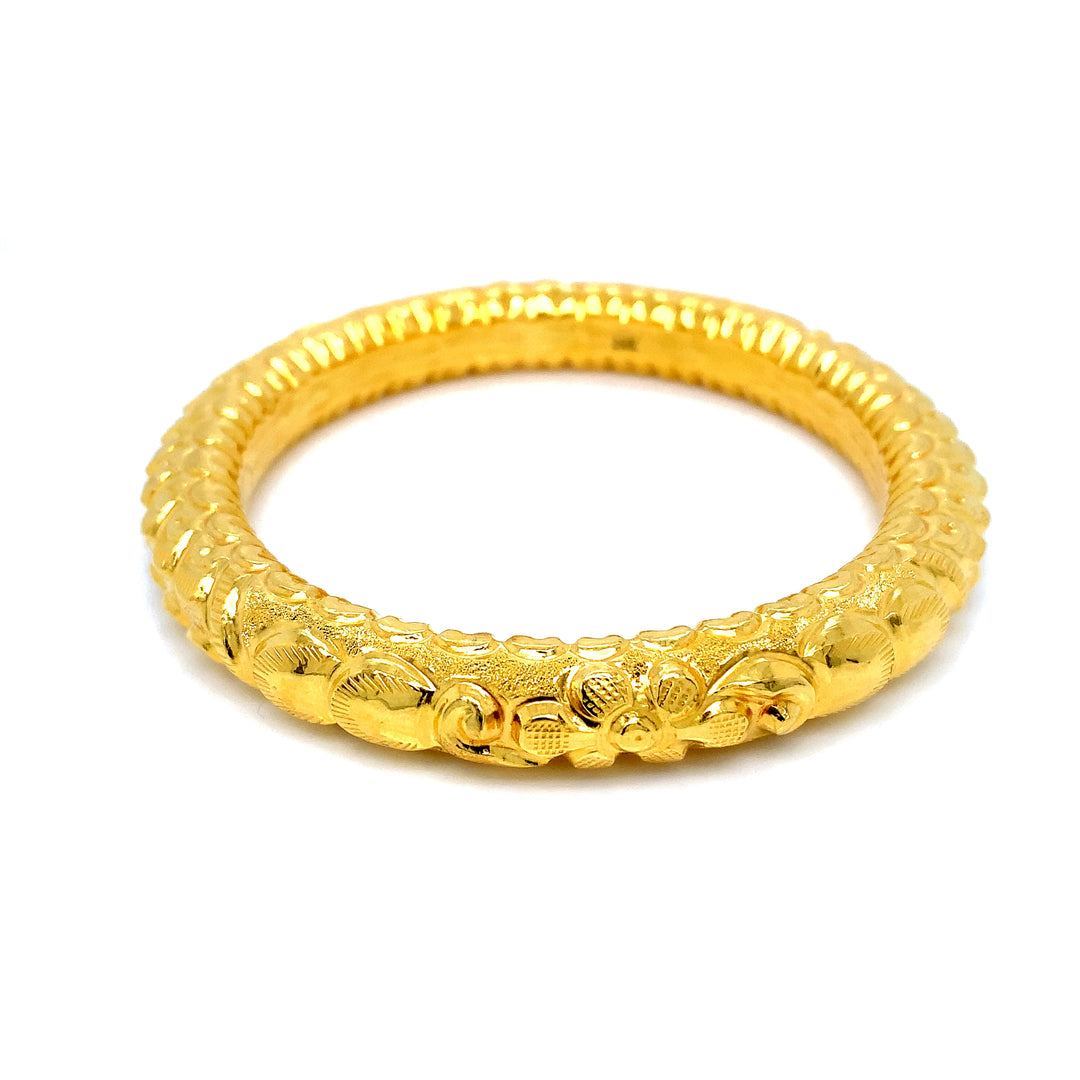 24K YG Screw Bangle-1pc