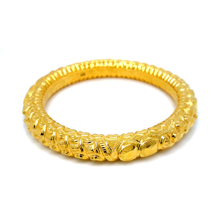 24K YG Screw Bangle-1pc