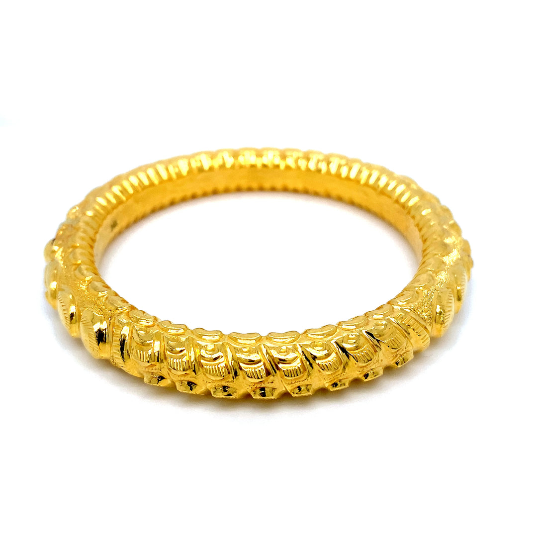 24K YG Screw Bangle-1pc