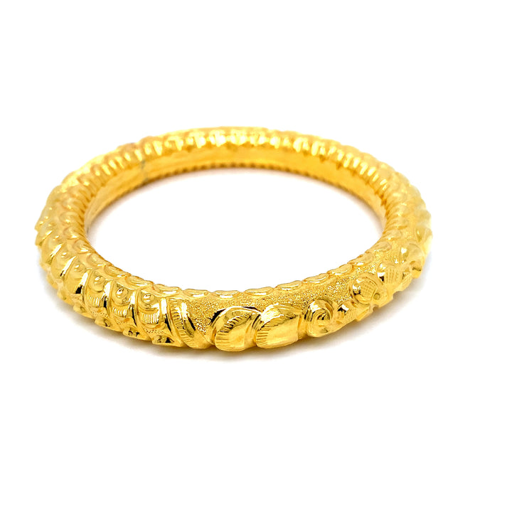 24K YG Screw Bangle-1pc