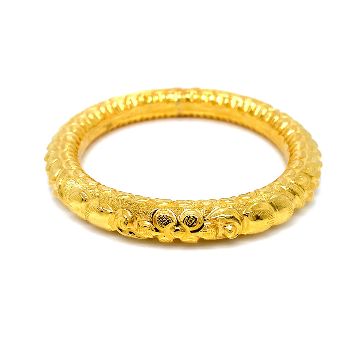 24K YG Screw Bangle-1pc