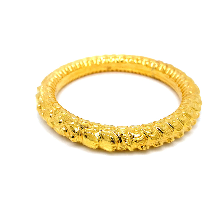 24K YG Screw Bangle-1pc