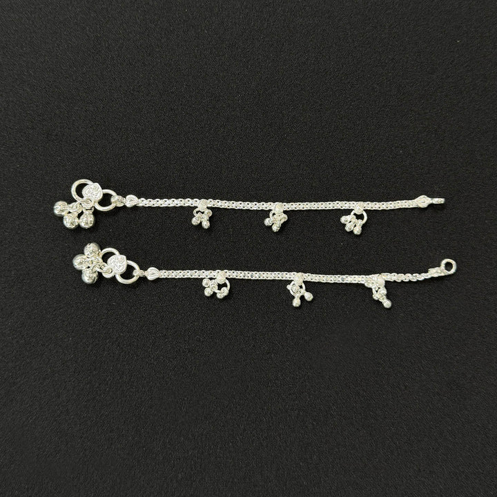 Sterling Silver Kids Anklet-1pair