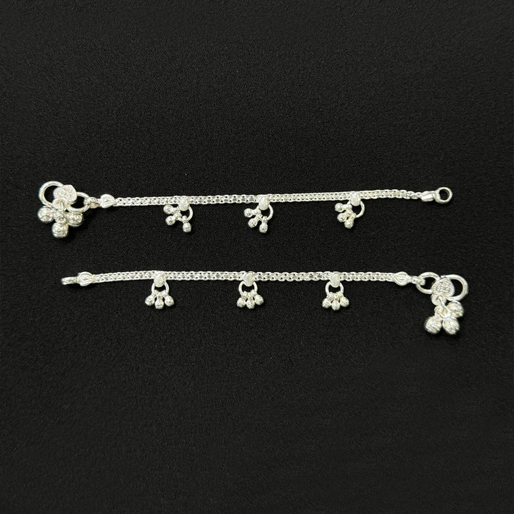 Sterling Silver Kids Anklet-1pair
