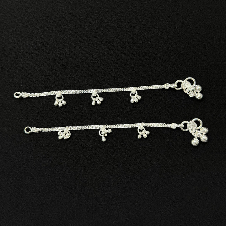 Sterling Silver Kids Anklet-1pair