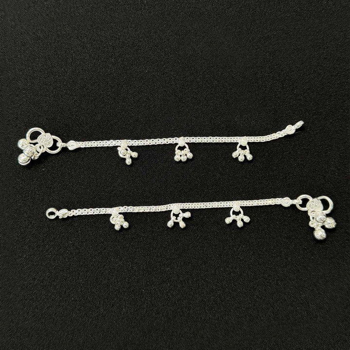 Sterling Silver Kids Anklet-1pair