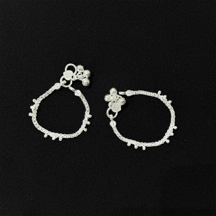 Sterling Silver Kids Anklet-1pair