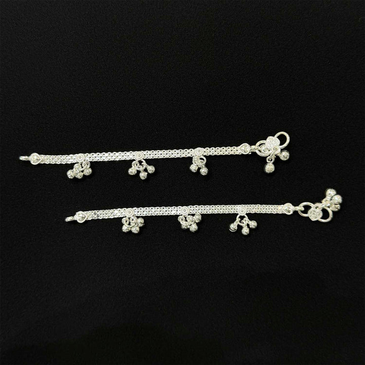 Sterling Silver Kids Anklet-1pair