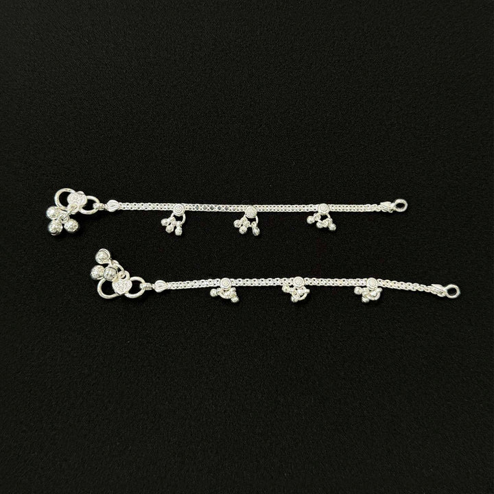 Sterling Silver Kids Anklet-1pair