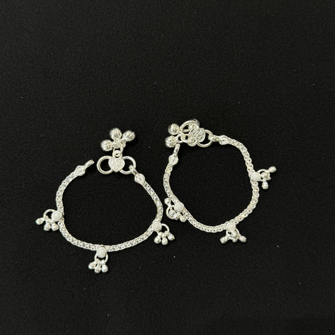 Sterling Silver Kids Anklet-1pair