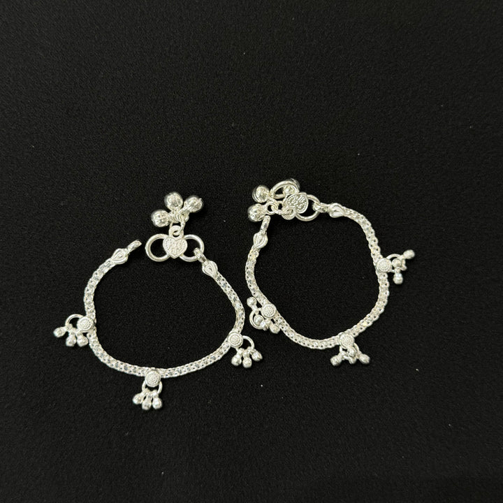 Sterling Silver Kids Anklet-1pair