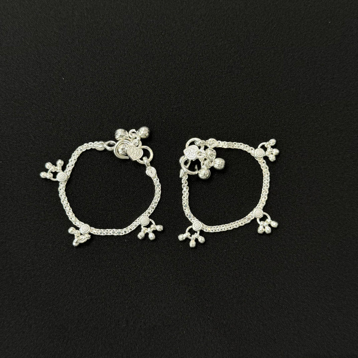 Sterling Silver Kids Anklet-1pair