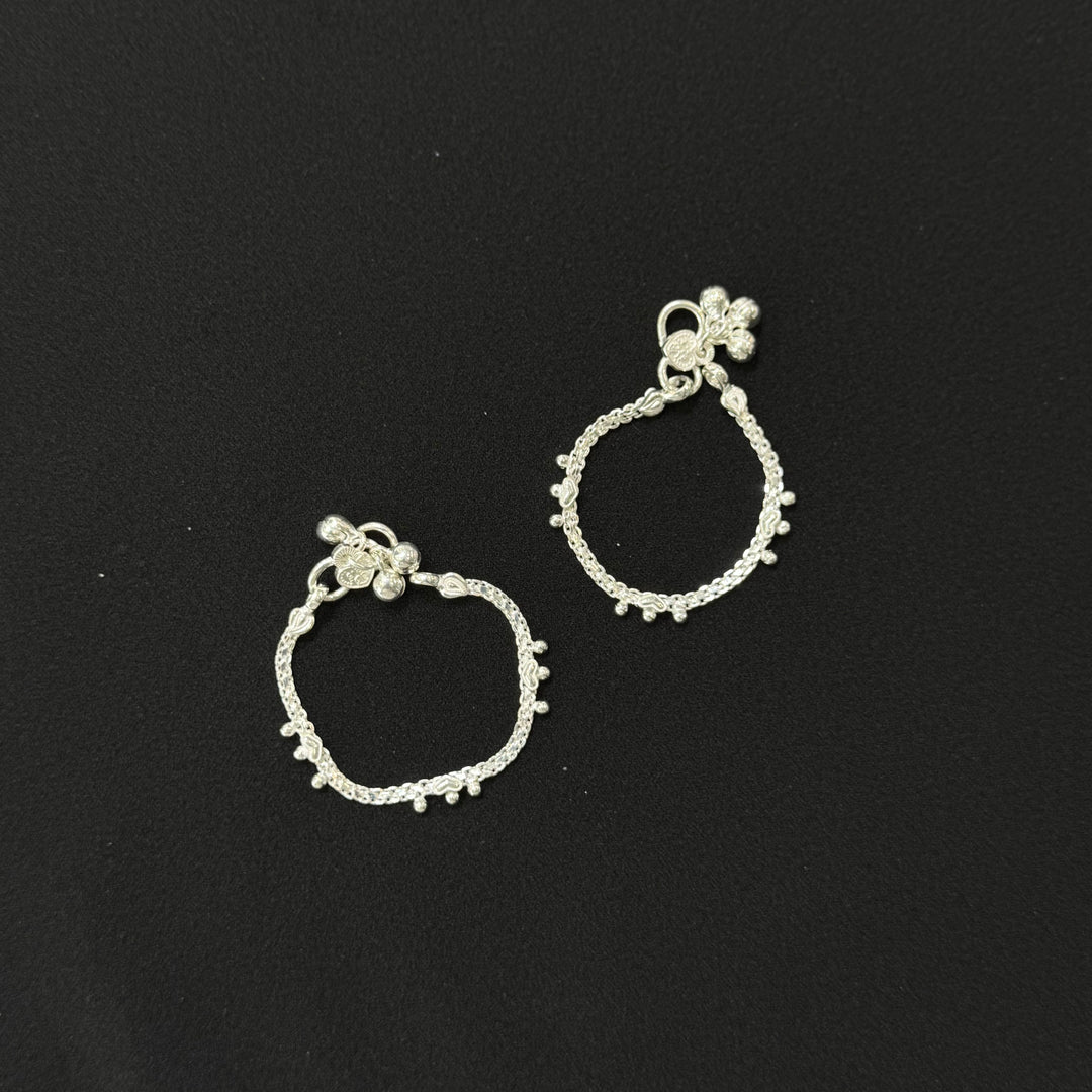 Sterling Silver Kids Anklet-1pair
