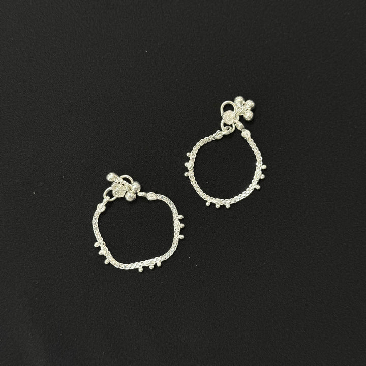 Sterling Silver Kids Anklet-1pair