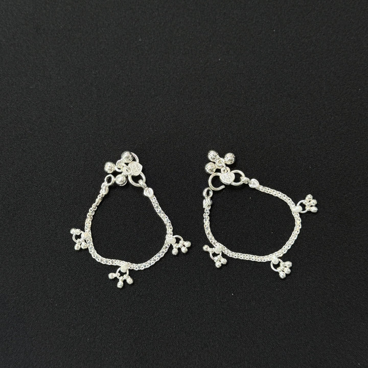 Sterling Silver Kids Anklet-1pair
