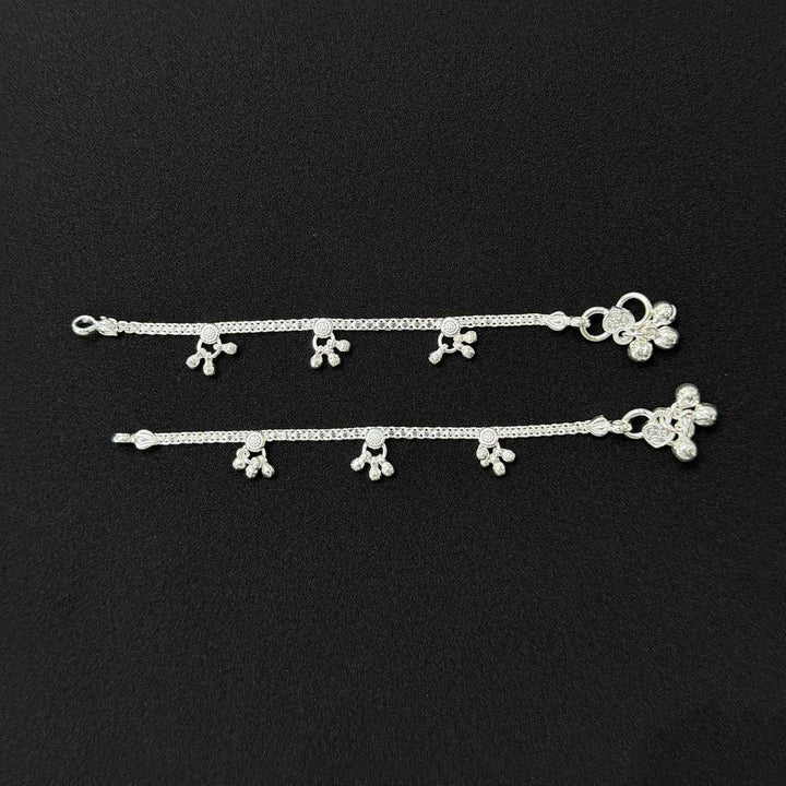 Sterling Silver Kids Anklet-1pair
