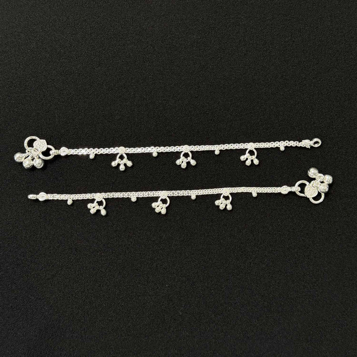 Sterling Silver Kids Anklet-1pair