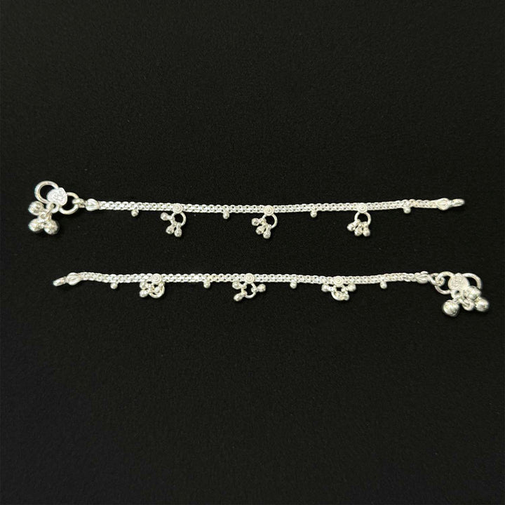 Sterling Silver Kids Anklet-1pair