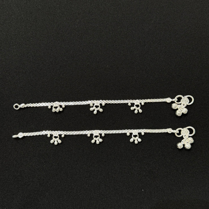 Sterling Silver Kids Anklet-1pair