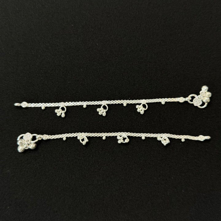 Sterling Silver Kids Anklet-1pair